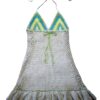 Knitted Summer Beach Sleeveless Hollow Out Spaghetti Strap Dress