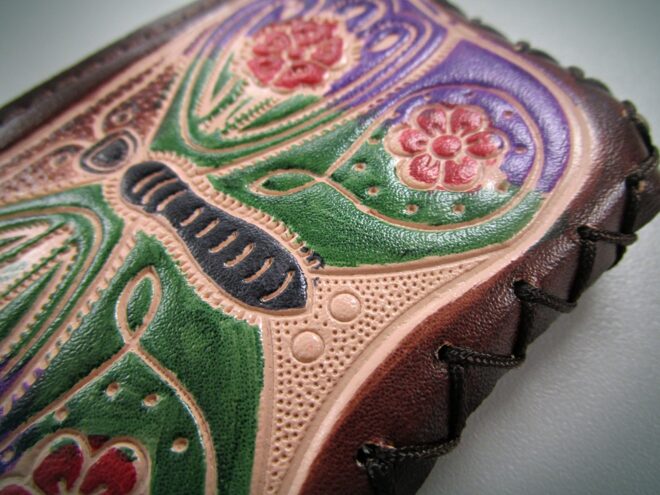 Wallet With Butterfly Art