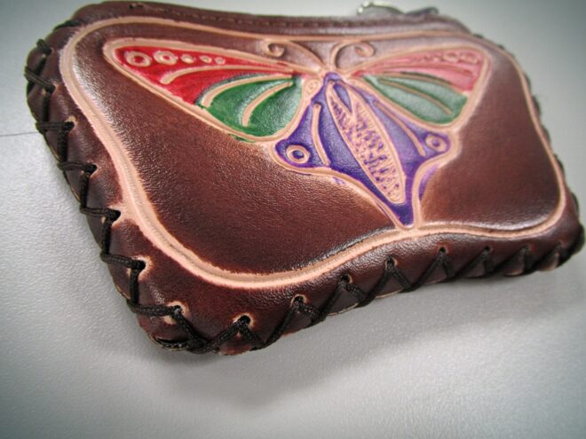 Wallet With Butterfly Art