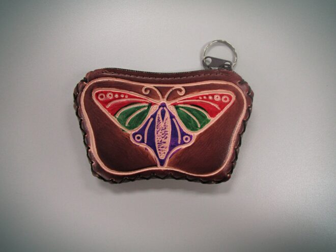 Wallet With Butterfly Art