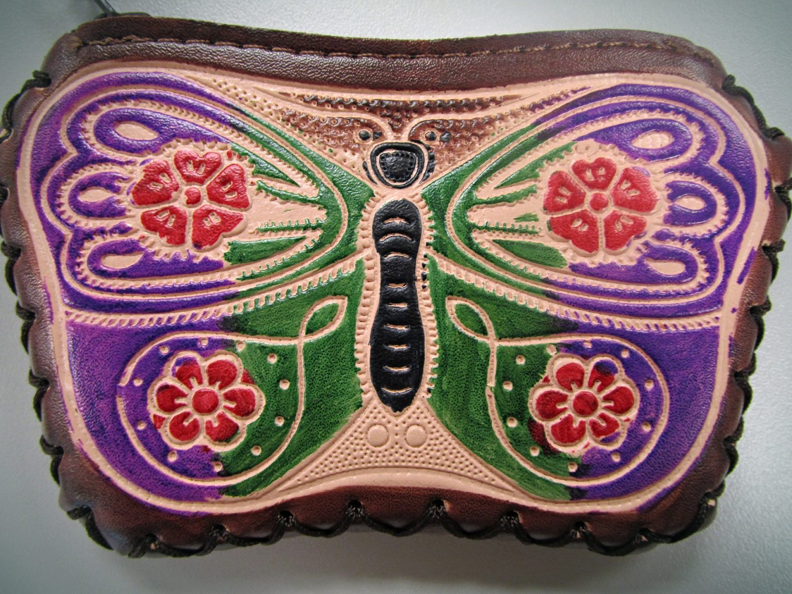 Wallet With Butterfly Art