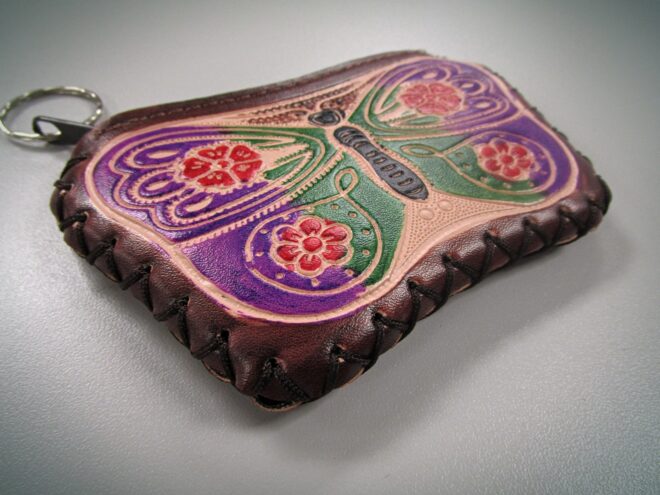 Wallet With Butterfly Art