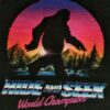 Unisex Men Black Pink M Tee T Shirt Bigfoot Sasquatch Hide Seek World Champion 2