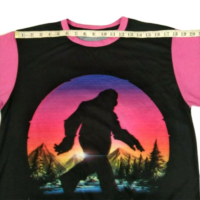 Unisex Men Black Pink M Tee T Shirt Bigfoot Sasquatch Hide Seek World Champion 6